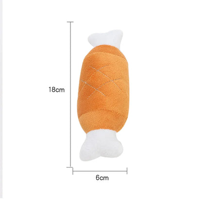 🐶 Soft Plush Squeaky Dog Toy – Cute & Durable Chew Companion