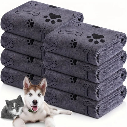 Quick-Drying Microfiber Dog Towel – Super Absorbent Pet Bath Towel 1pc