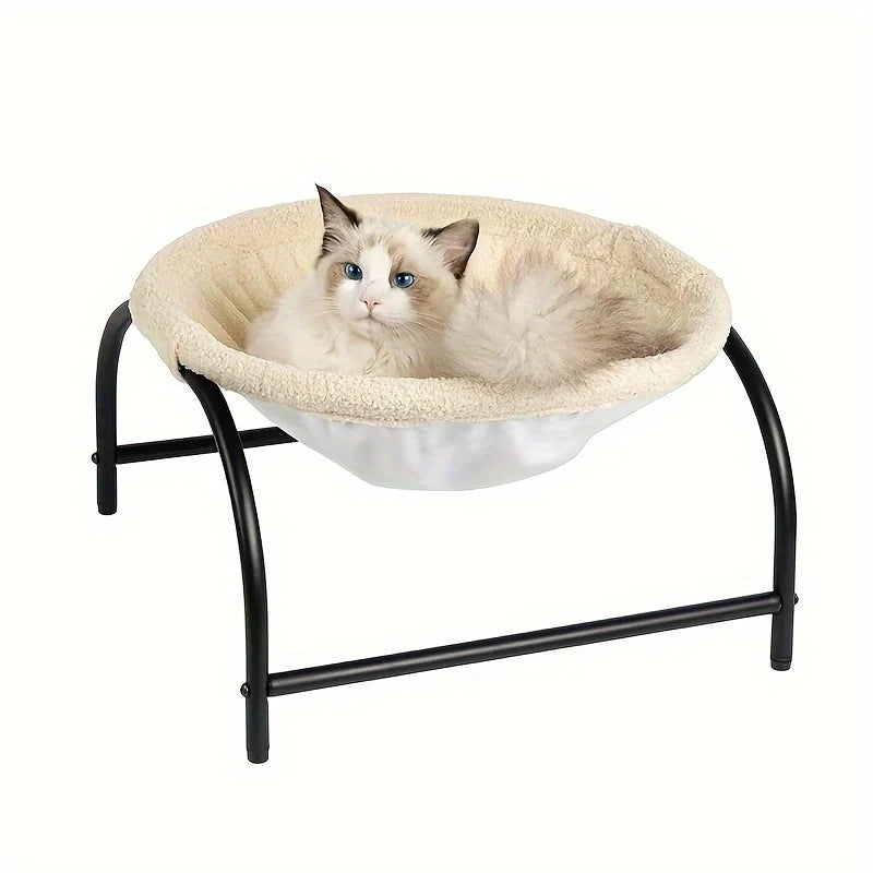 Elevated Cat Bed – Plush, Breathable & Cozy