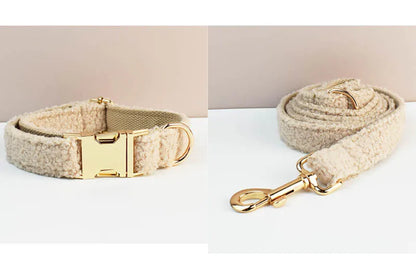 Custom Engraved Velvet Dog Collar and Leash Set – Padded, Breakaway & Personalized for All Sizes