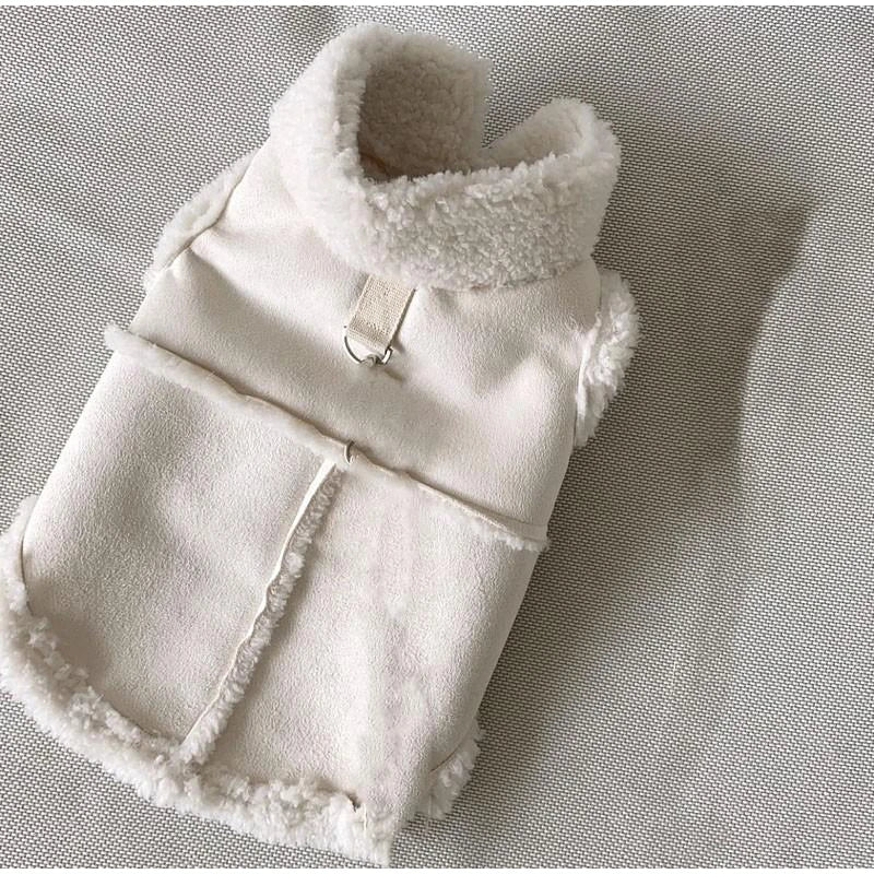 Pet Autumn And Winter Clothing Classic Solid Dog Vests Fleece Warm Pet Dog Clothes For Small Medium Dogs Jackets Puppy Clothing