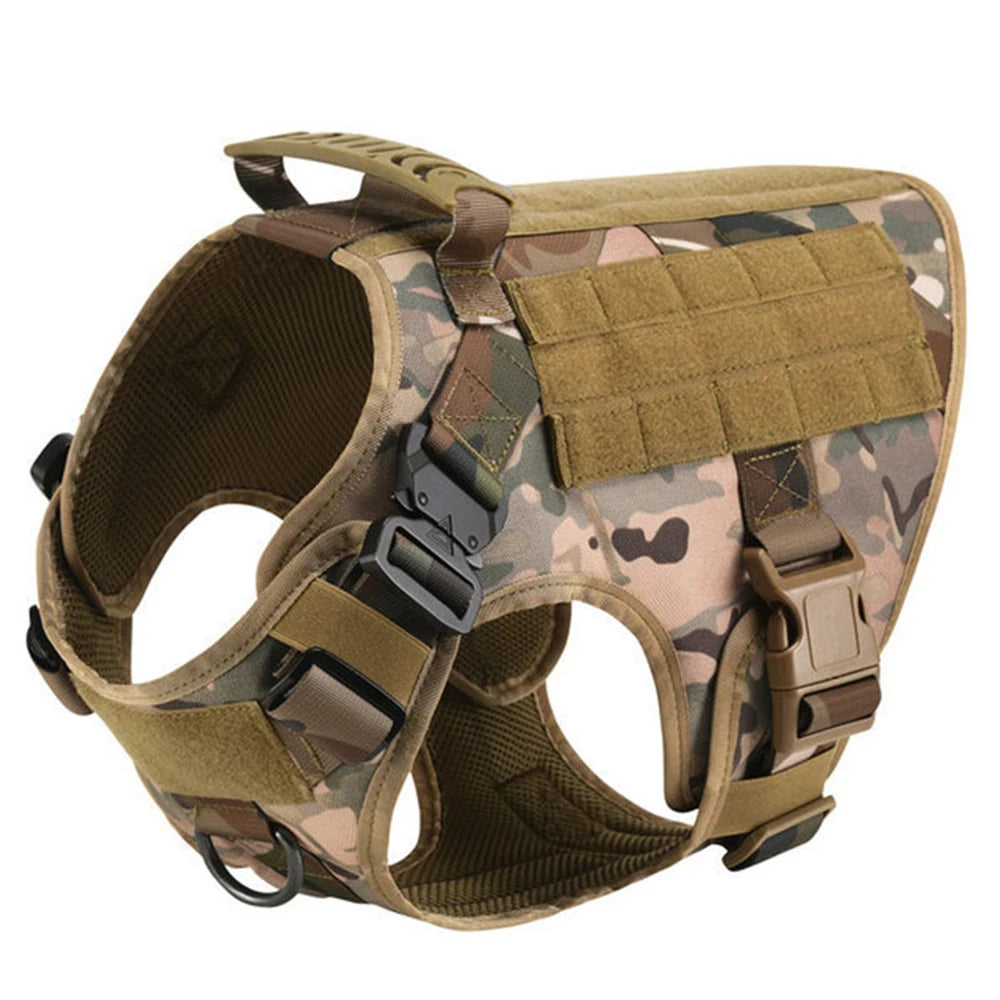 Adjustable Dog Vest Harness – Padded Nylon No-Pull Harness for Adult Dogs