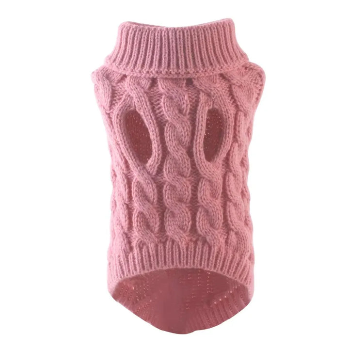 Turtleneck Dog Sweater - Warm Winter Clothes for Small Dogs &amp; Cats | Chihuahua &amp; Yorkie Coat - Ditzy Petunia