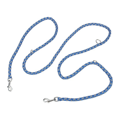 Reflective Double Dog Leash with Waist Belt – Hands-Free Walking for Two Dogs