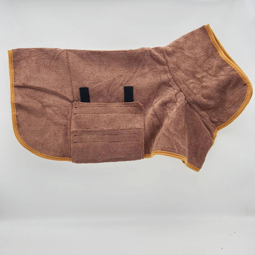 Dog Bathrobe | Quick-Drying Absorbent Pet Towel - Ditzy Petunia
