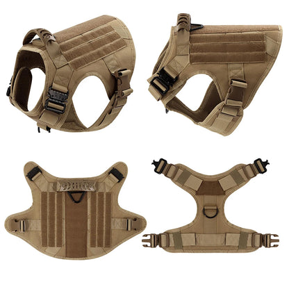 Adjustable Dog Vest Harness – Padded Nylon No-Pull Harness for Adult Dogs