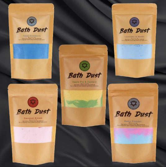 Luxury Bath Dust – Fizzing Powdered Bath Bomb with Shea Butter (190g) - Ditzy Petunia