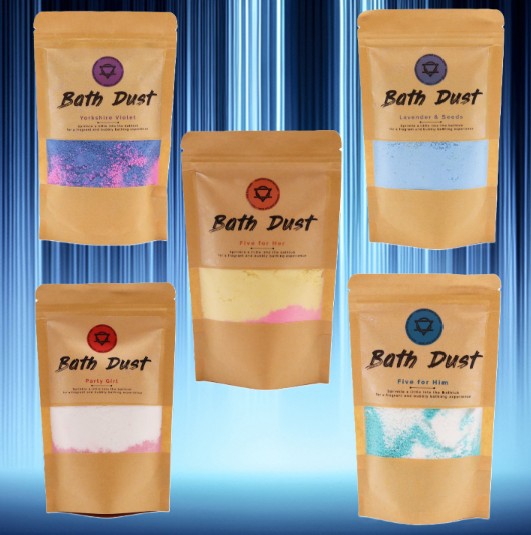 Luxury Bath Dust – Fizzing Powdered Bath Bomb with Shea Butter (190g) - Ditzy Petunia