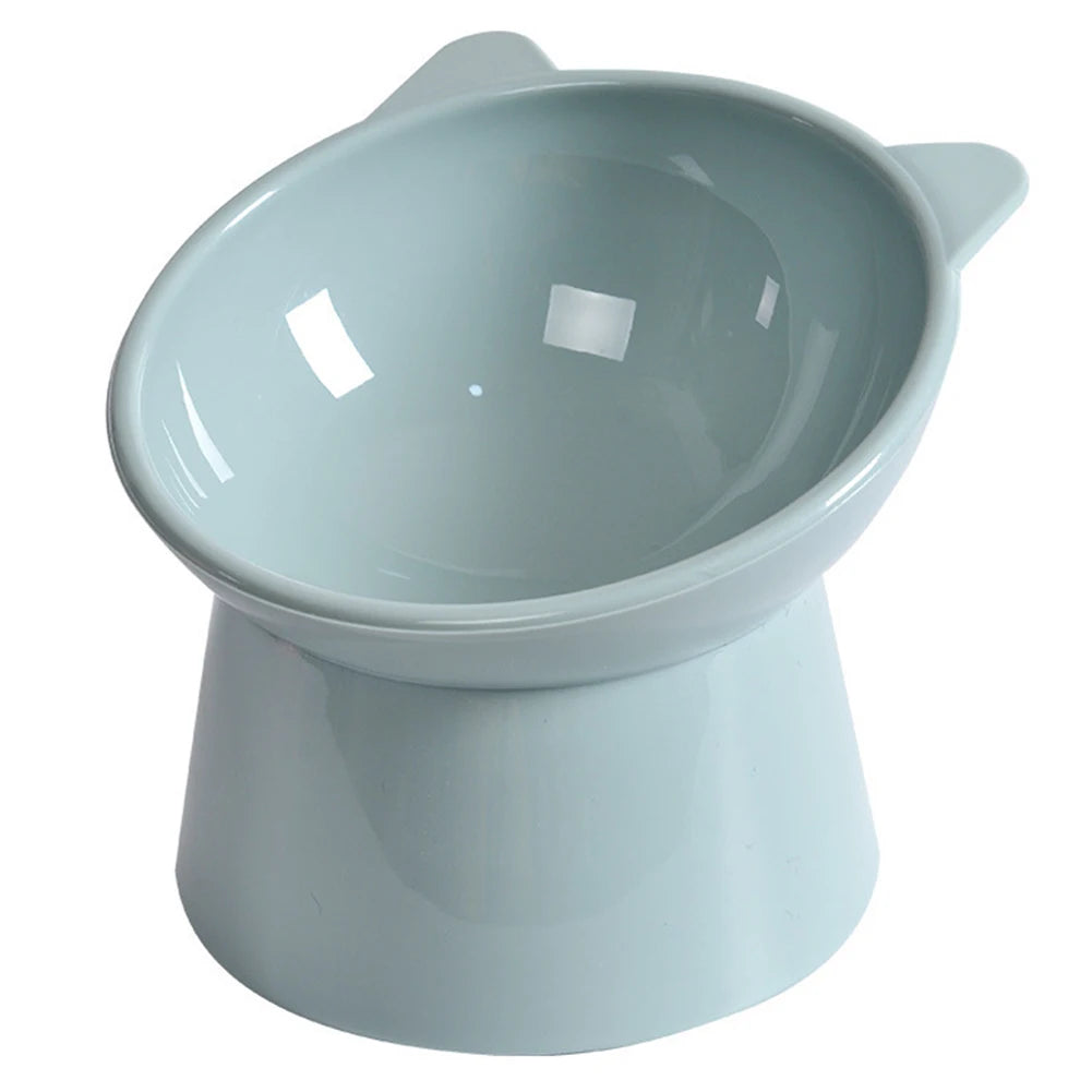 Tilted Cat/Dogs Food Bowl – Ergonomic &amp; Whisker-Friendly Design - Ditzy Petunia