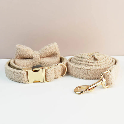 Custom Engraved Velvet Dog Collar and Leash Set – Padded, Breakaway & Personalized for All Sizes