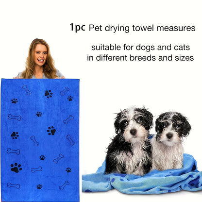 Quick-Drying Microfiber Dog Towel – Super Absorbent Pet Bath Towel 1pc