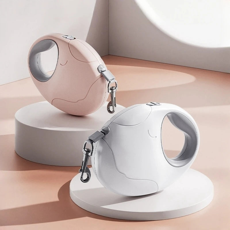 Retractable Nylon Dog Leash – Quick Release Pet Lead for Puppies & Small Dogs - Ditzy Petunia