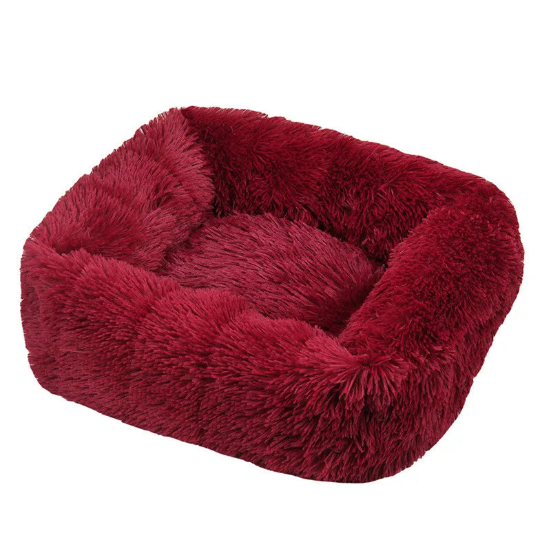 Luxury Plush Dog Bed - Washable Calming Pet Bed for Small, Medium, and Large Dogs Ditzy Petunia