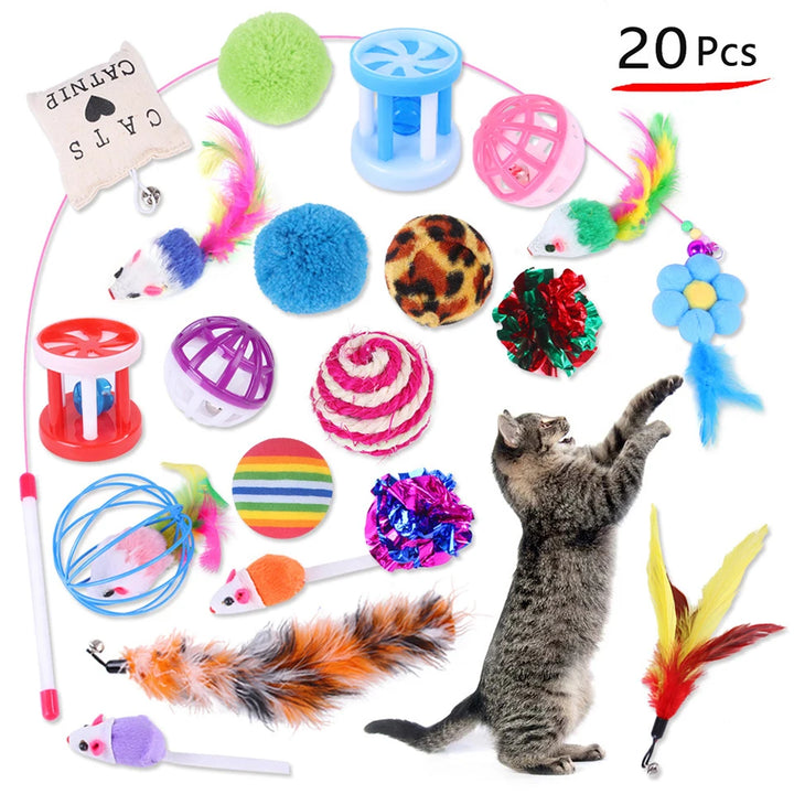 Cat Toy Variety Set – Endless Fun for Curious Cats - Ditzy Petunia