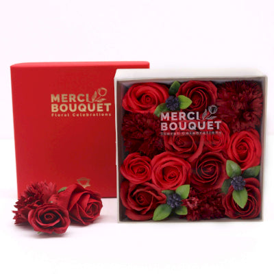 Soap Flower Gift Boxes – Romantic Scented Flower Soaps in Elegant Display Packaging