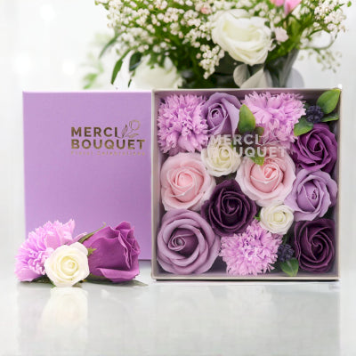 Soap Flower Gift Boxes – Romantic Scented Flower Soaps in Elegant Display Packaging