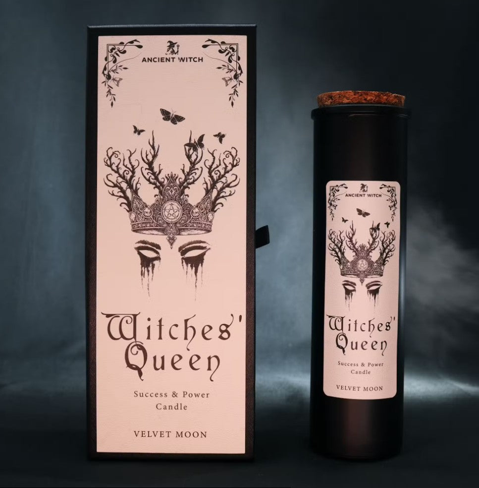 Witchcraft Ritual Gift Set – Candles & Gemstone Spoons