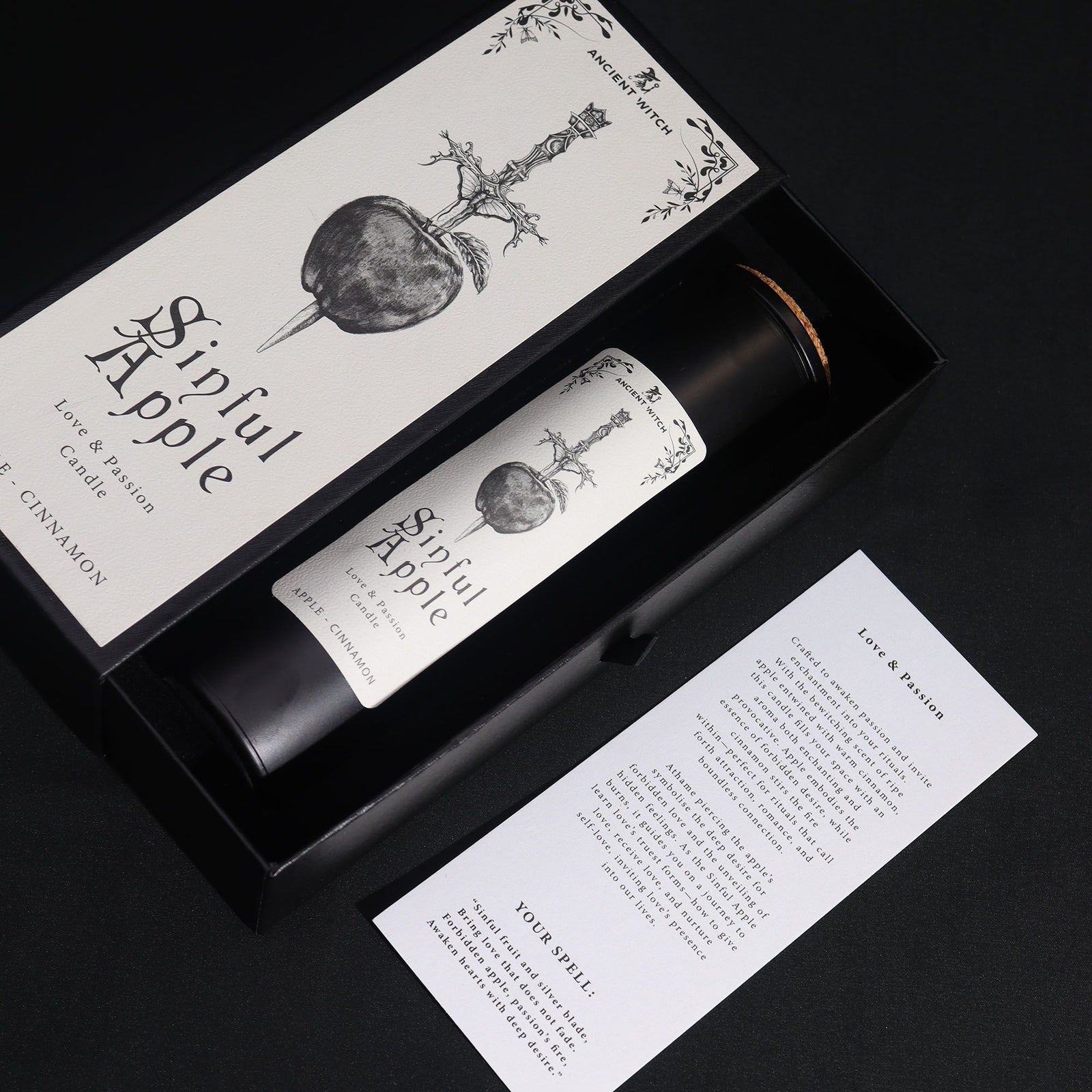 Ancient Witch Ritual Candles - Sinful Apple - Ditzy Petunia