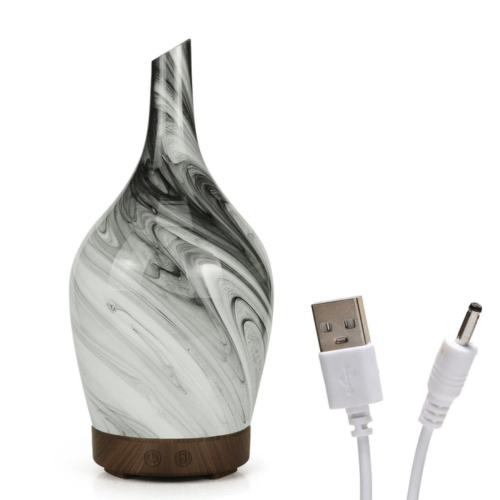 Aroma Atomiser - Glass Abstract Grey USB - Ditzy Petunia
