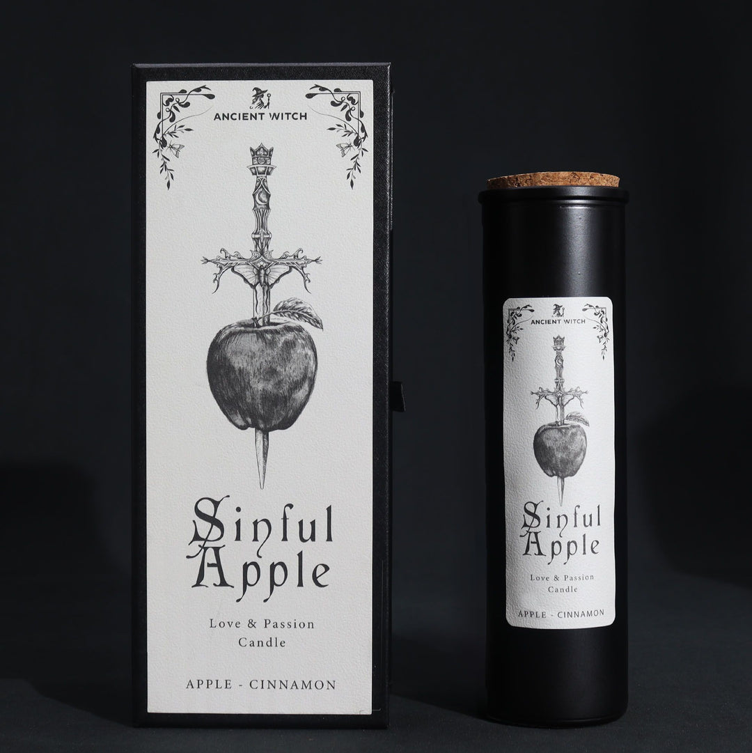 Ancient Witch Ritual Candles - Sinful Apple - Ditzy Petunia