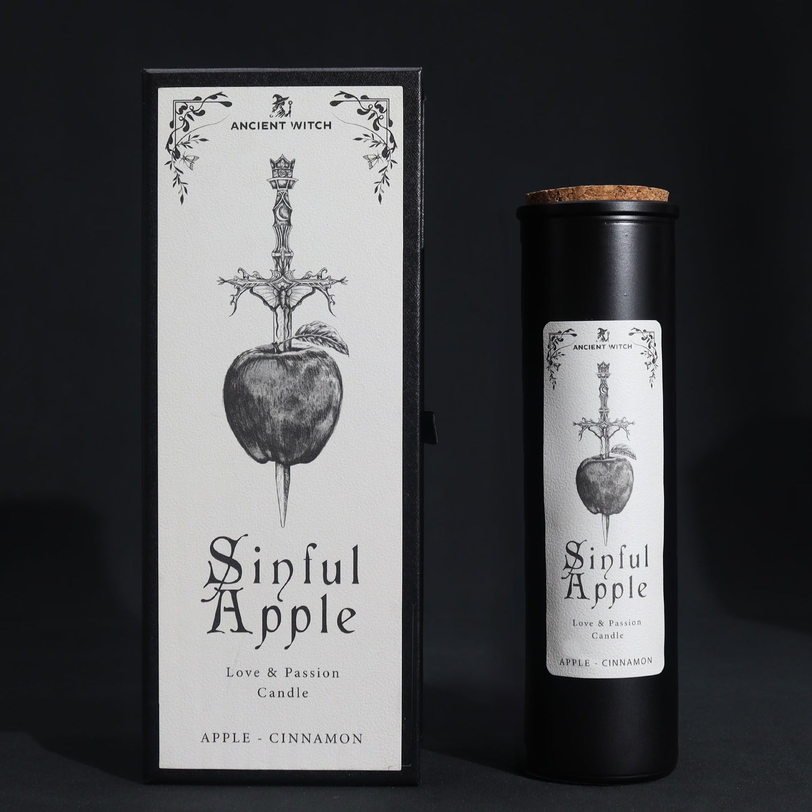 Ancient Witch Ritual Candles - Sinful Apple - Ditzy Petunia