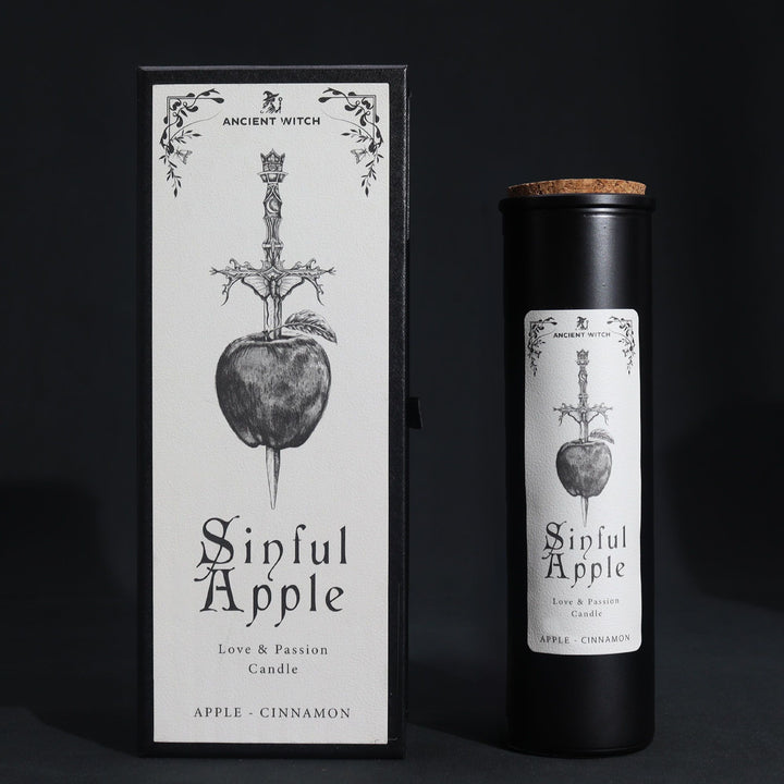 Ancient Witch Ritual Candles - Sinful Apple - Ditzy Petunia