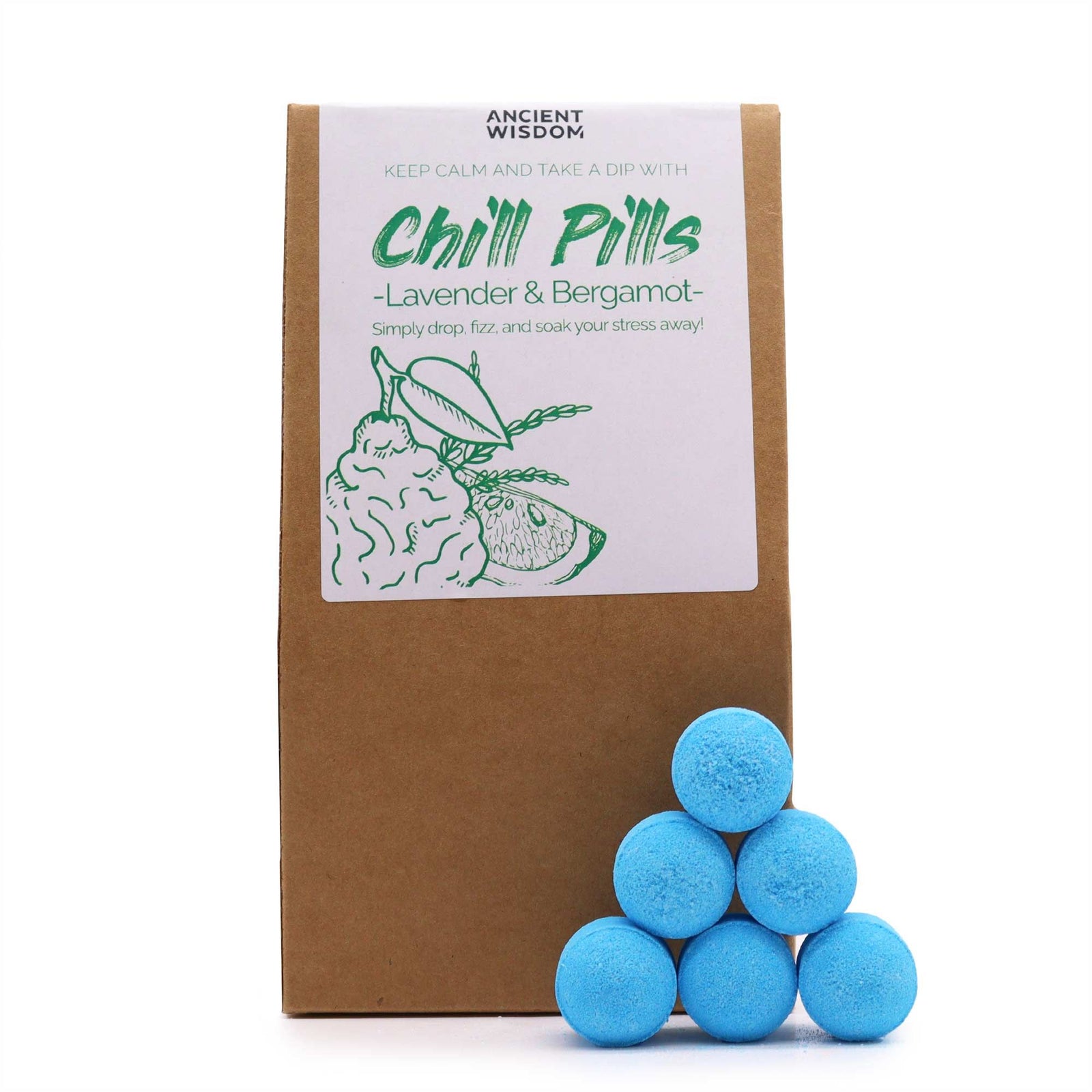 Chill Pills Gift Pack 350g - Lavender & Bergamot - Ditzy Petunia
