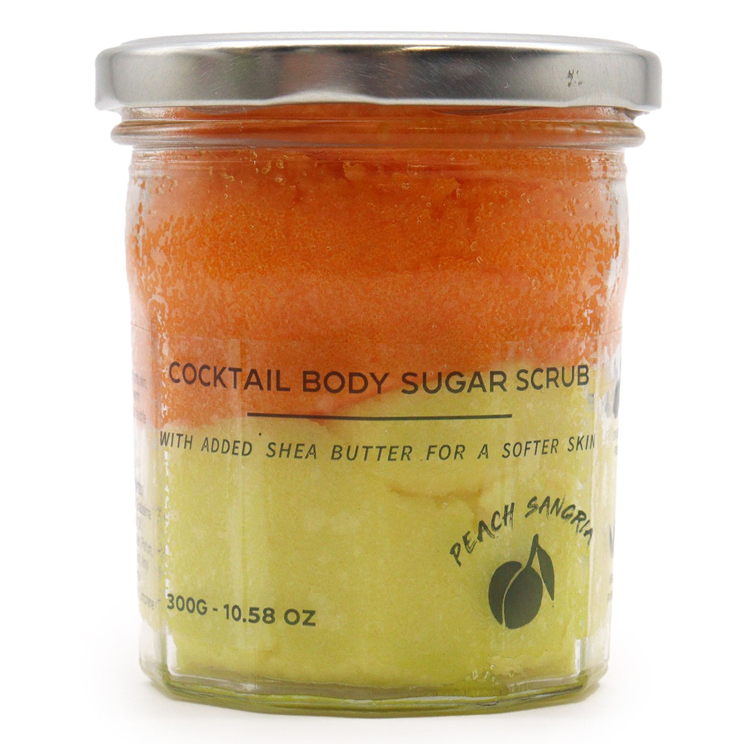 Fragranced Sugar Body Scrub - Peach Sangria 300g - Ditzy Petunia