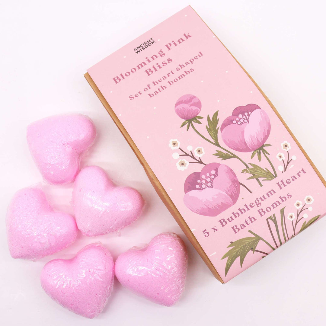 Blooming Pink Bliss Bath Heart Gift Set - Ditzy Petunia