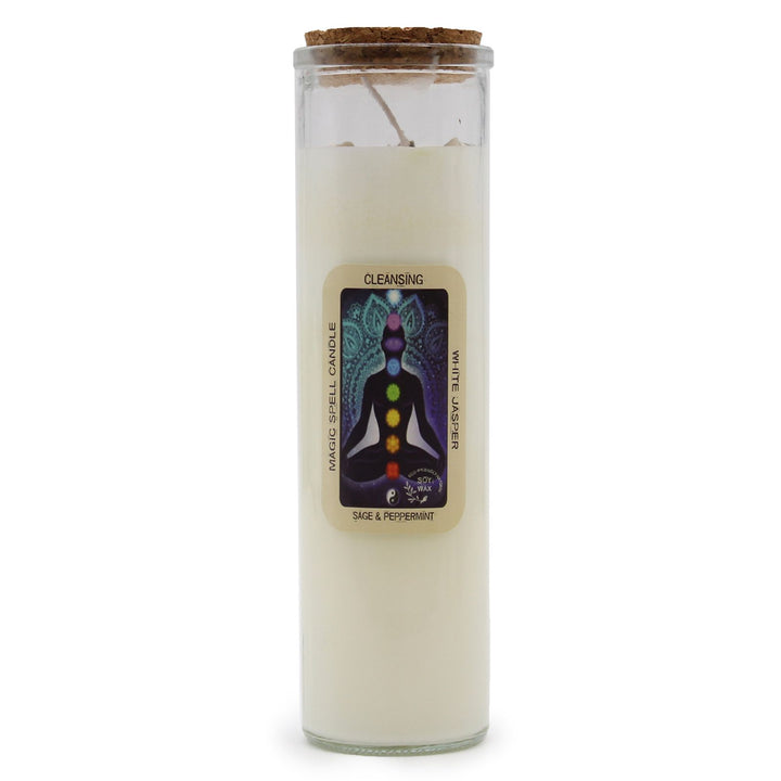 Magic Spell Candle - Cleansing - Ditzy Petunia