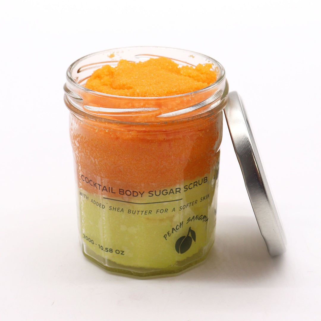 Fragranced Sugar Body Scrub - Peach Sangria 300g - Ditzy Petunia