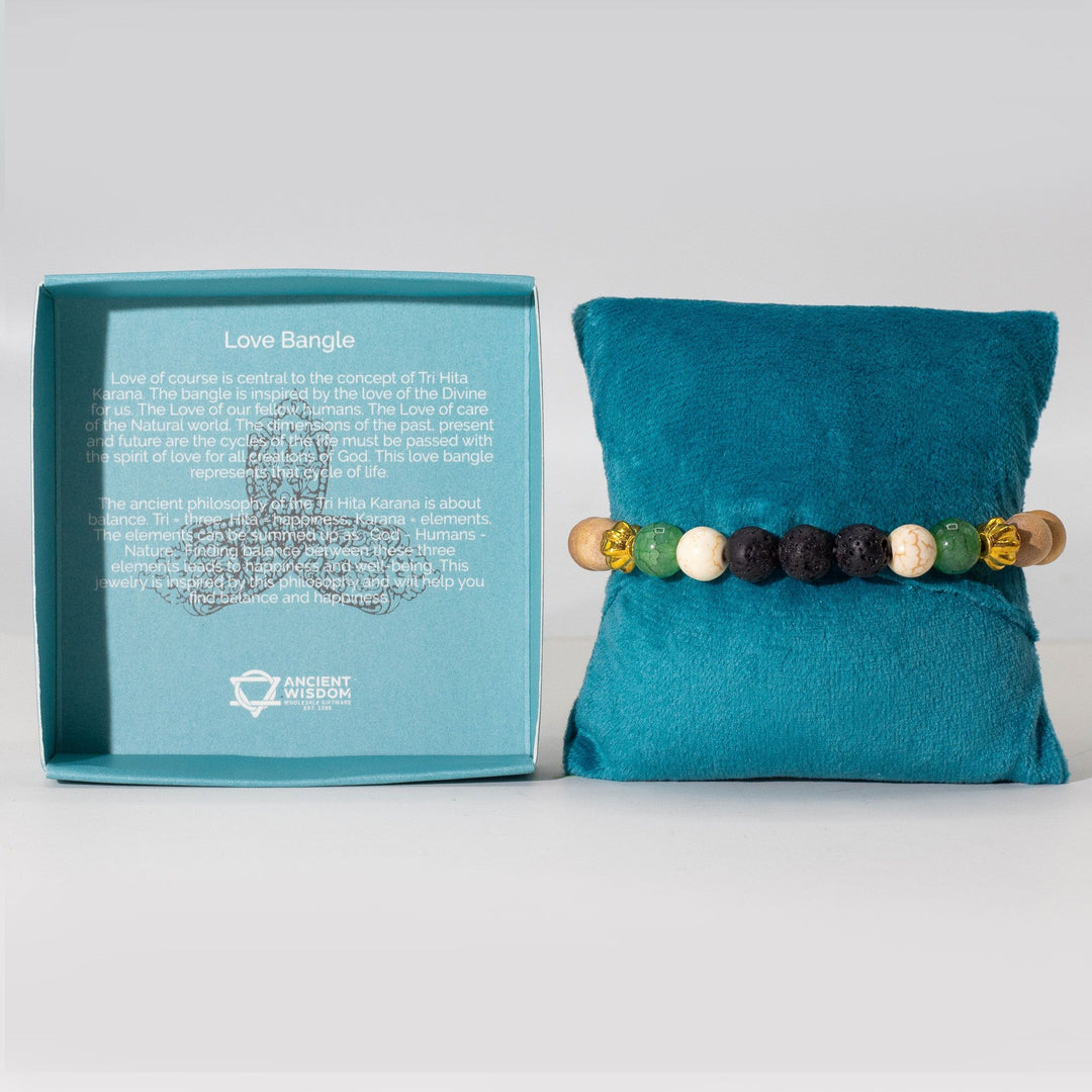 Tri Hita Karana Bangle - Love - Ditzy Petunia