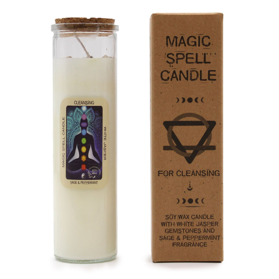 Magic Spell Candle - Cleansing - Ditzy Petunia