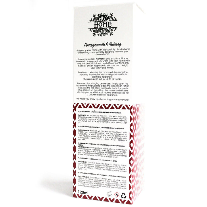 120ml Reed Diffuser -  Pomegranate &amp; Nutmeg