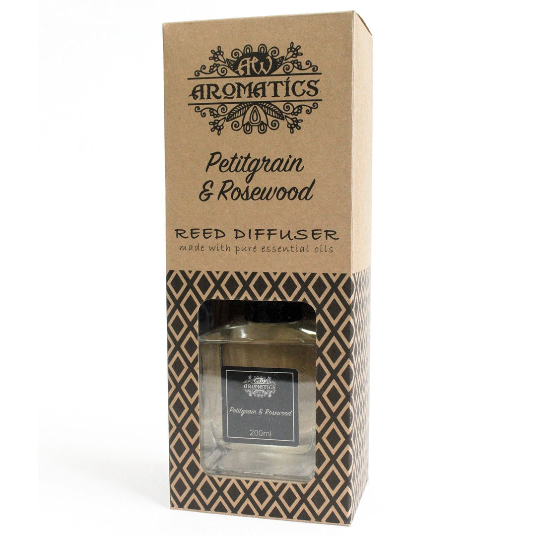 200ml Petitgrain &amp; Rosewood Essential Oil Reed Diffuser - Ditzy Petunia