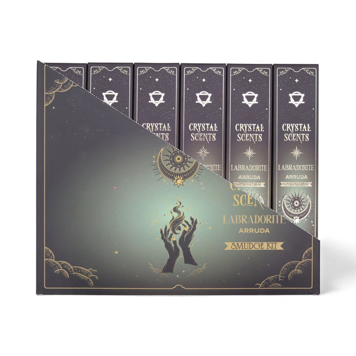 Labradorite Crystal Scents Smudge Incense - Arruda - Ditzy Petunia