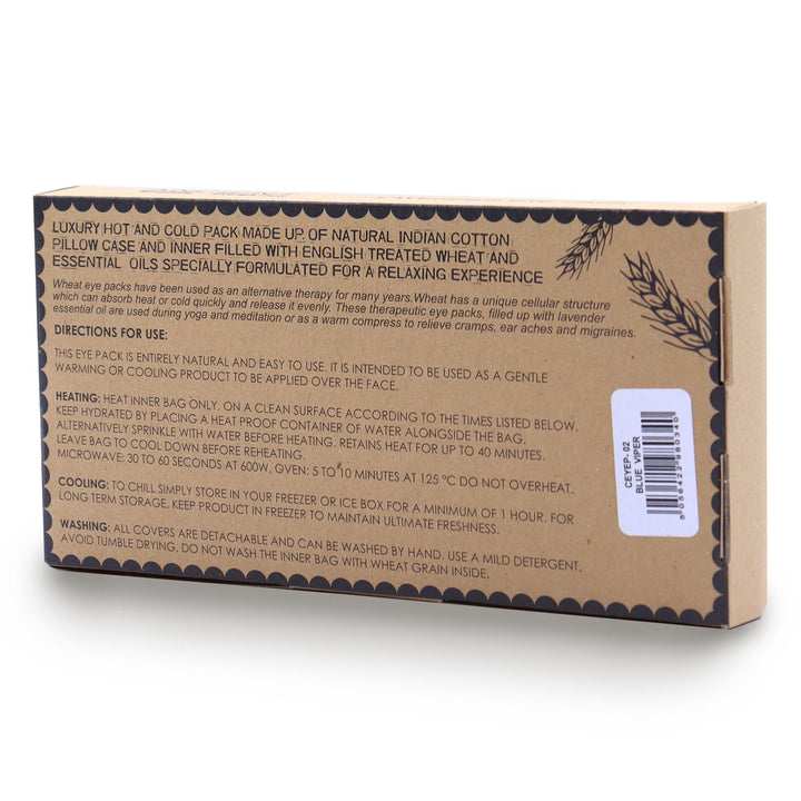 Lavender Natural Cotton and Juco Eye Pillow in Gift Box - Blue Viper - Ditzy Petunia