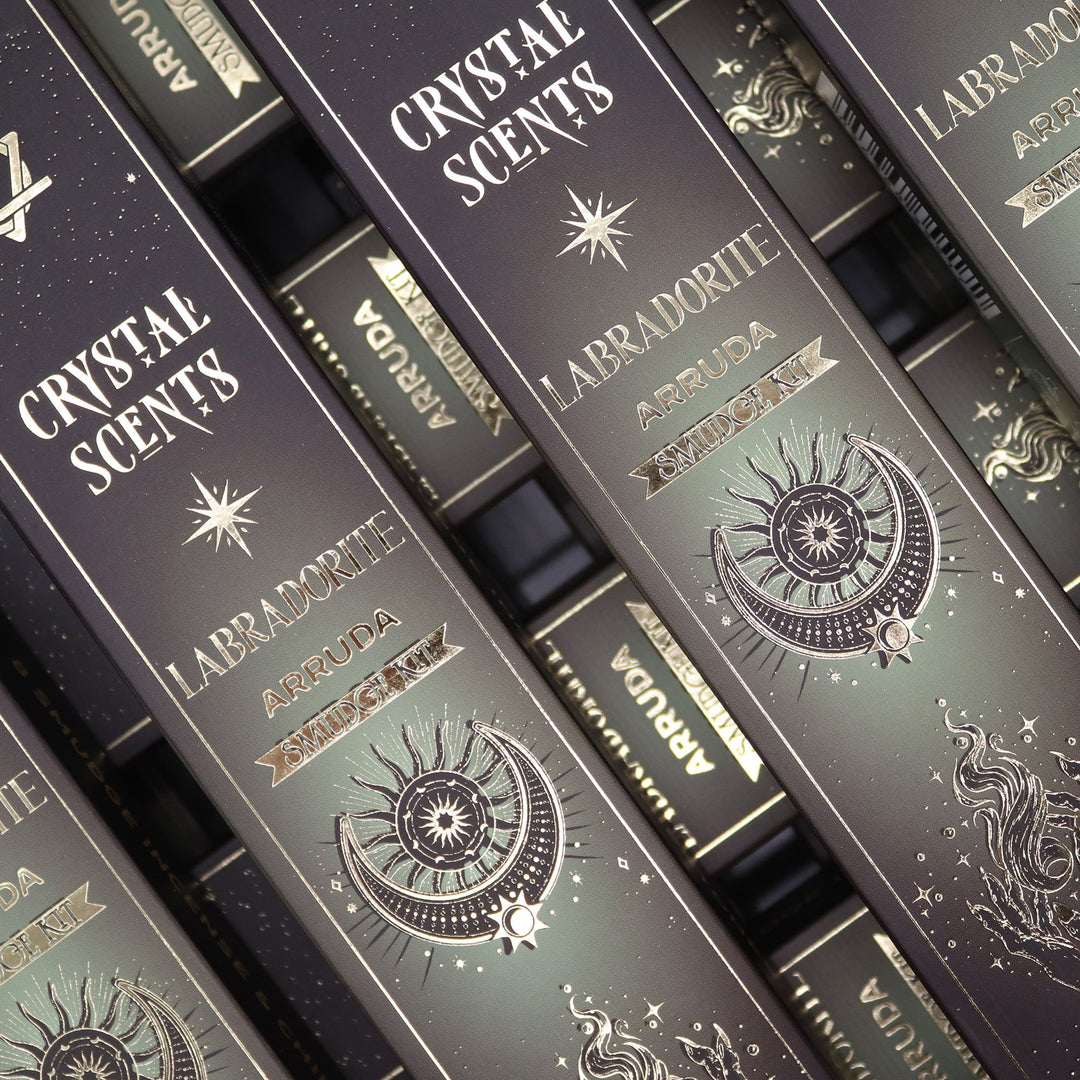 Labradorite Crystal Scents Smudge Incense - Arruda - Ditzy Petunia