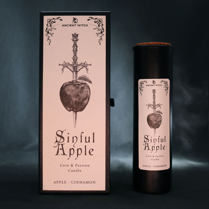 Ancient Witch Ritual Candles - Sinful Apple - Ditzy Petunia