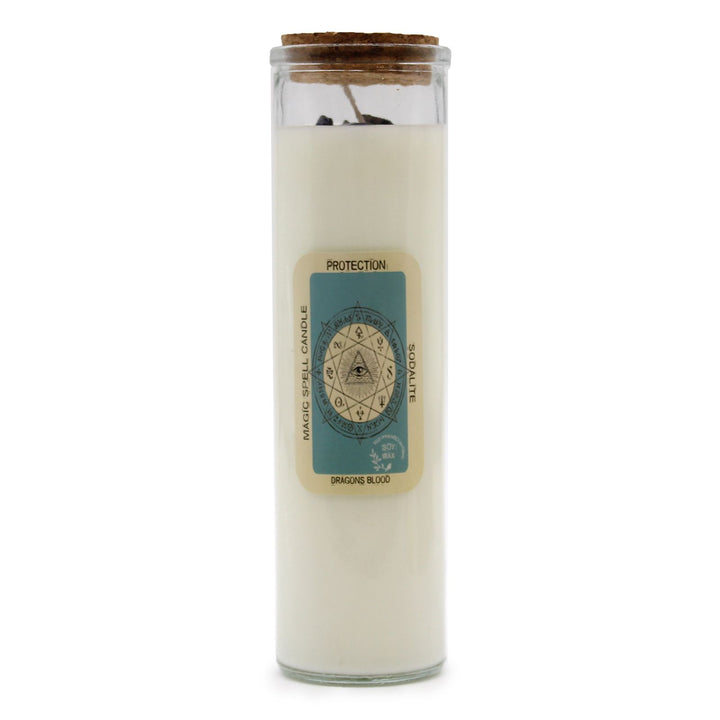 Magic Spell Candle - Protection - Ditzy Petunia