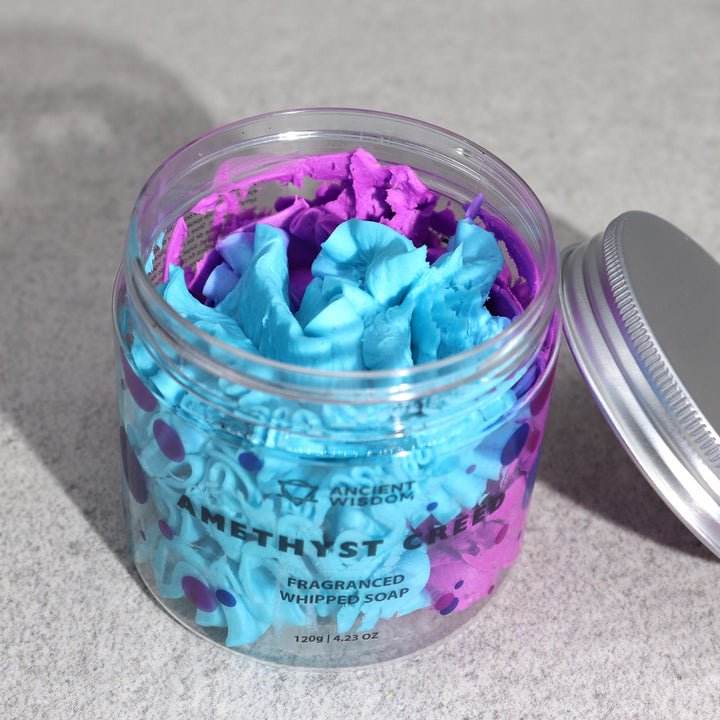 Amethyst Creed Whipped Cream Soap 120g - Ditzy Petunia
