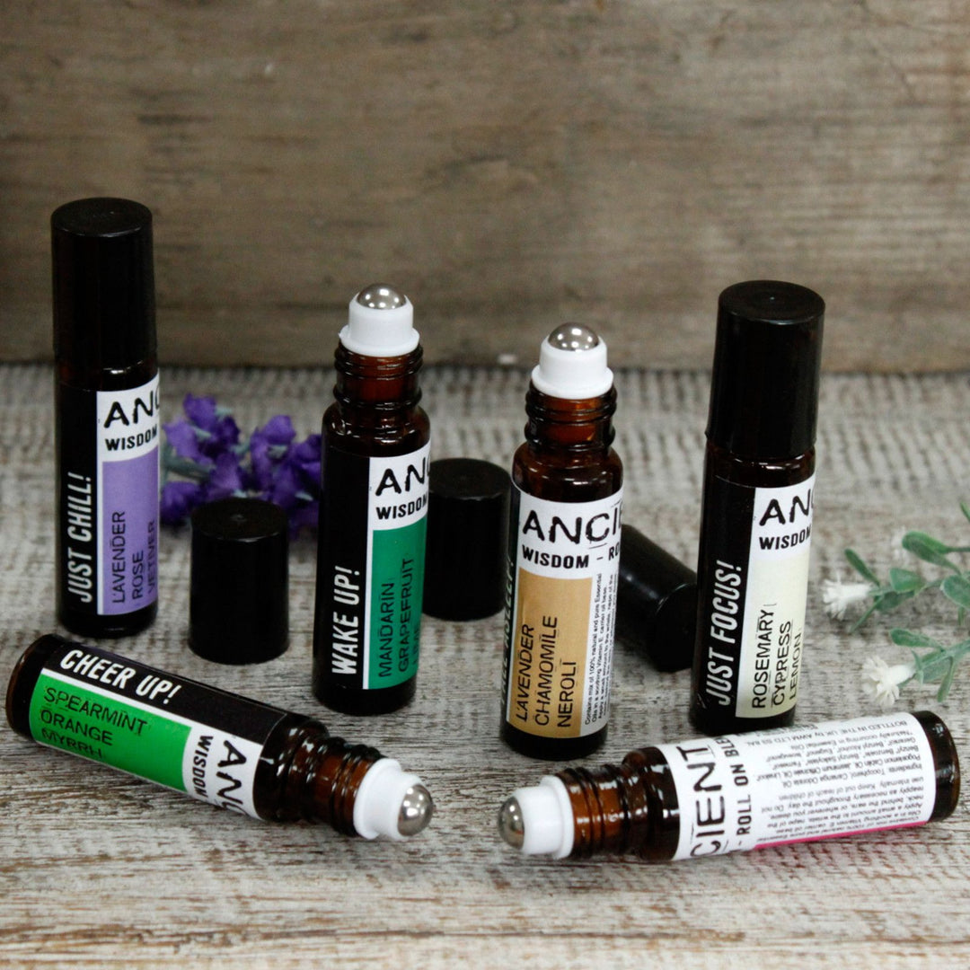 10ml Roll On Essential Oil Blend - Wake up! - Ditzy Petunia