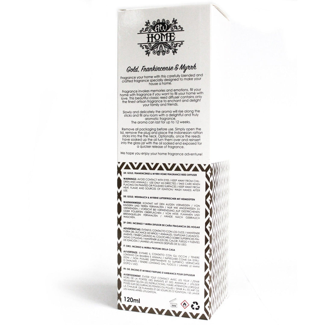 120ml Reed Diffuser - Gold, Frankincense &amp; Myrrh - Ditzy Petunia