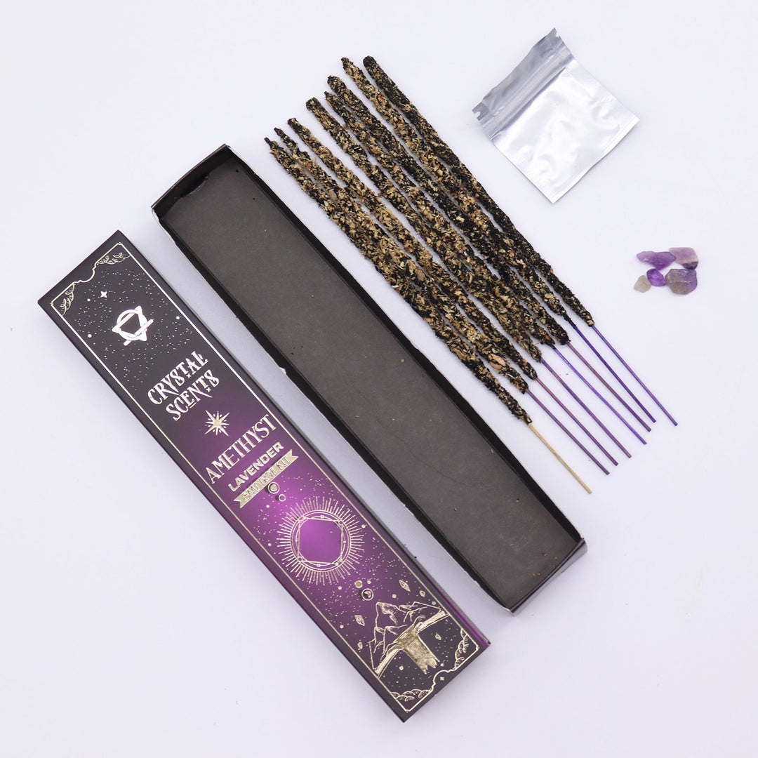 Amethyst Crystal Scents Smudge Incense - Lavender - Ditzy Petunia