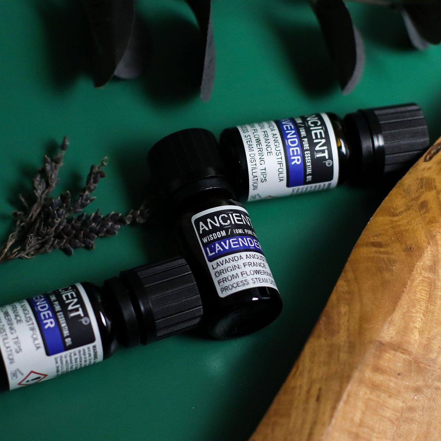 Set of Lavender, Tea Tree & Rosemary Essential Oils - 10ml Each