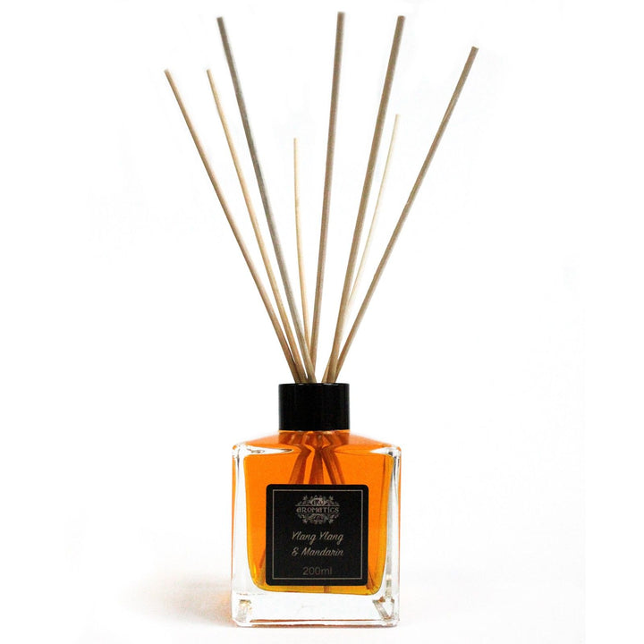 200ml Ylang Ylang &amp; Mandarin Essential Oil Reed Diffuser - Ditzy Petunia