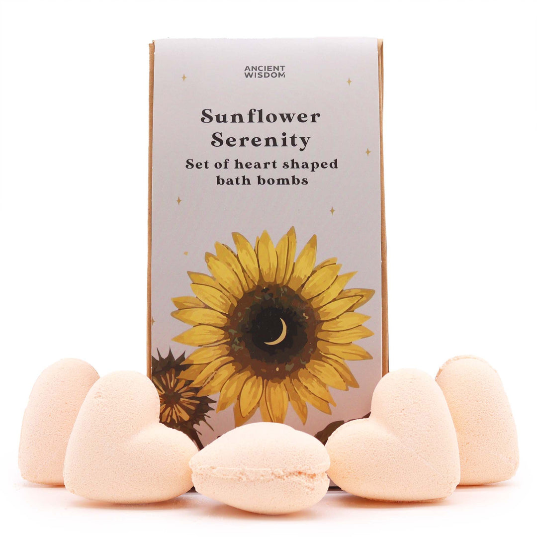 Sunflower Serenity Bath Heart Gift Set - Ditzy Petunia