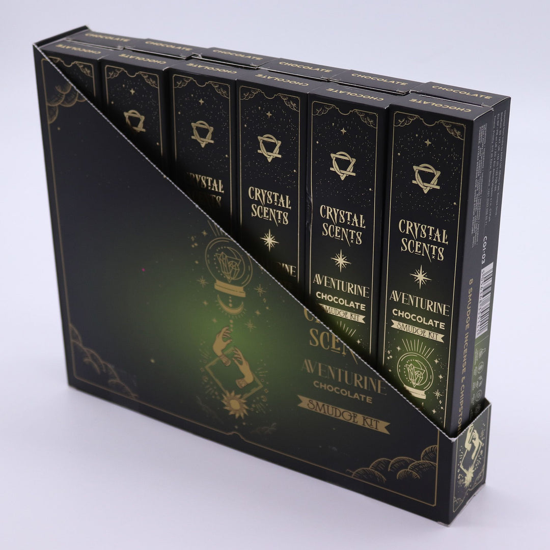 Aventurine Crystal Scents Smudge Incense - Chocolate - Ditzy Petunia