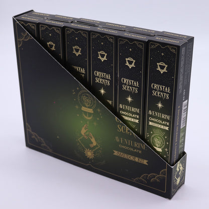 Aventurine Crystal Scents Smudge Incense - Chocolate