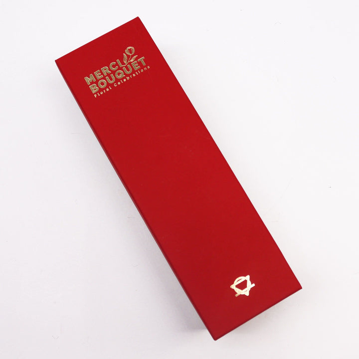 Long Box - Classic Red Roses - Ditzy Petunia